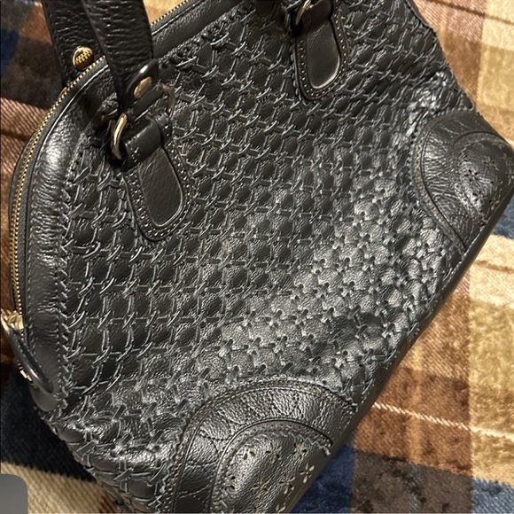 Elliott Lucca Black Woven Shoulder Bag - Picture 4 of 12